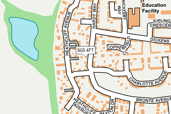 SG5 4FT map - OS OpenMap – Local (Ordnance Survey)