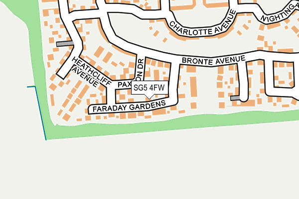 SG5 4FW map - OS OpenMap – Local (Ordnance Survey)