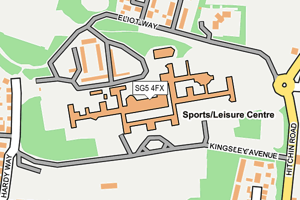 SG5 4FX map - OS OpenMap – Local (Ordnance Survey)