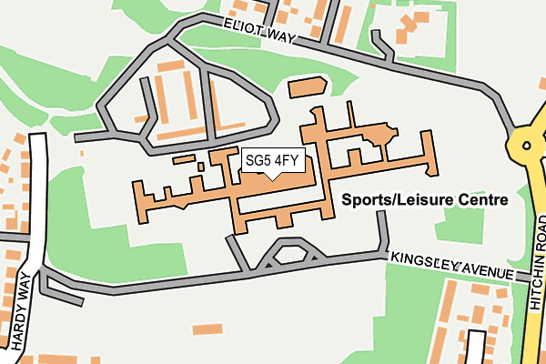 SG5 4FY map - OS OpenMap – Local (Ordnance Survey)