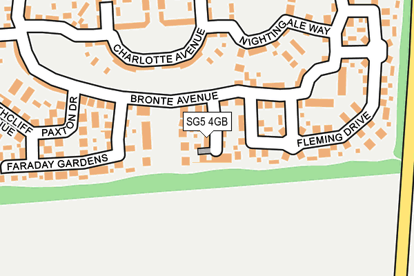SG5 4GB map - OS OpenMap – Local (Ordnance Survey)