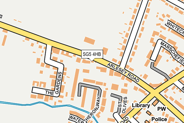 SG5 4HB map - OS OpenMap – Local (Ordnance Survey)