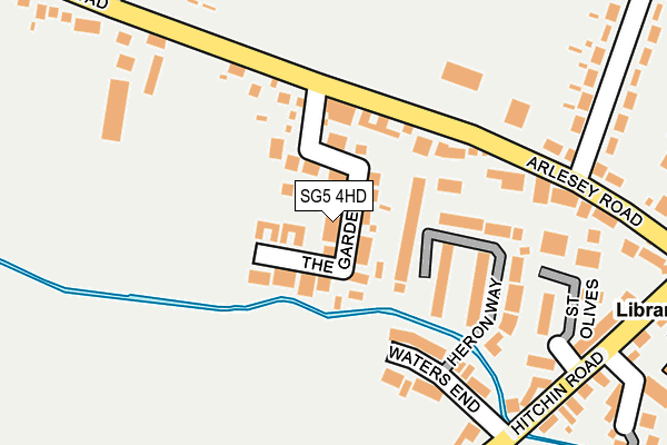 SG5 4HD map - OS OpenMap – Local (Ordnance Survey)