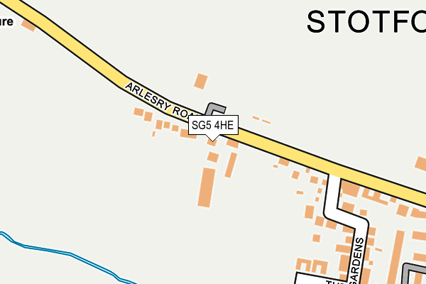 SG5 4HE map - OS OpenMap – Local (Ordnance Survey)