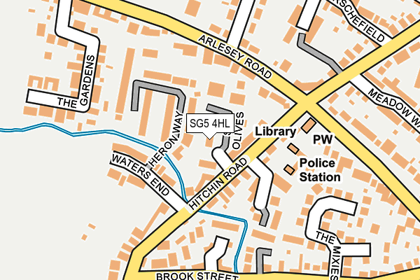 SG5 4HL map - OS OpenMap – Local (Ordnance Survey)