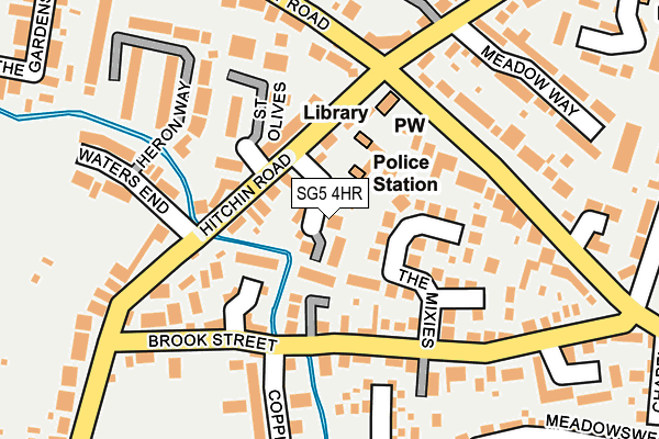 SG5 4HR map - OS OpenMap – Local (Ordnance Survey)