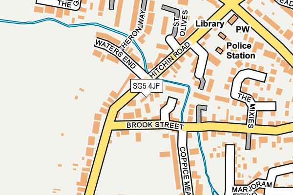 SG5 4JF map - OS OpenMap – Local (Ordnance Survey)