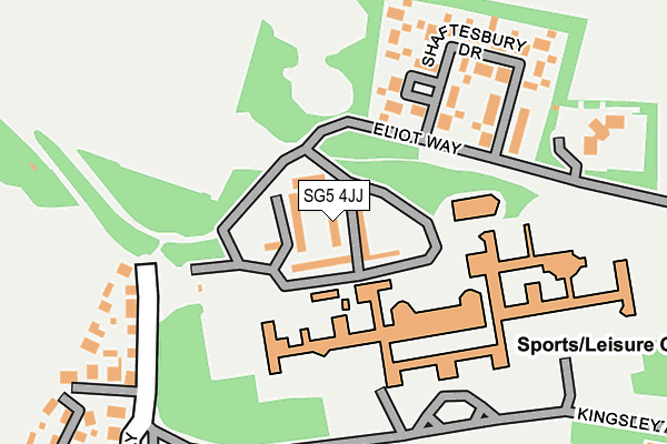 SG5 4JJ map - OS OpenMap – Local (Ordnance Survey)