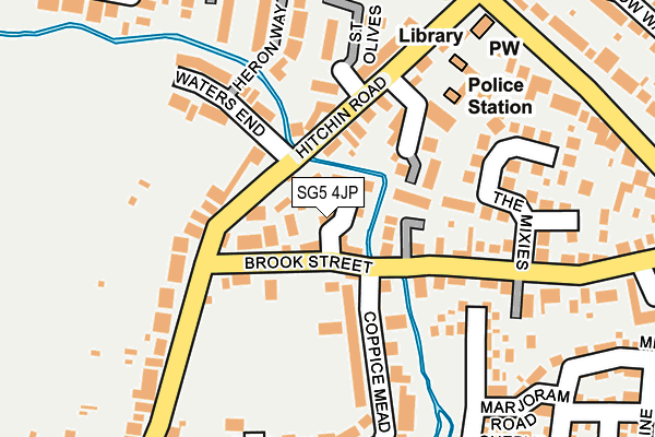 SG5 4JP map - OS OpenMap – Local (Ordnance Survey)
