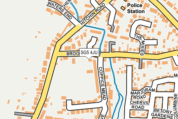SG5 4JU map - OS OpenMap – Local (Ordnance Survey)