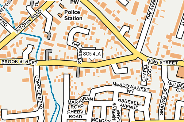 SG5 4LA map - OS OpenMap – Local (Ordnance Survey)