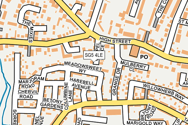 SG5 4LE map - OS OpenMap – Local (Ordnance Survey)