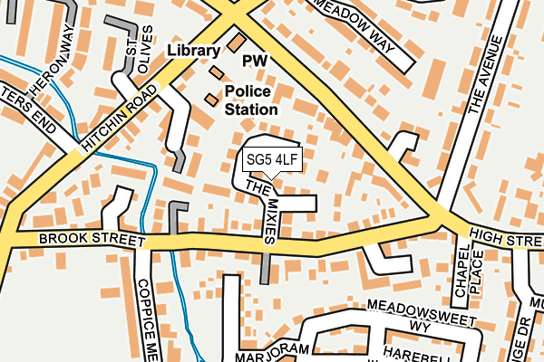 SG5 4LF map - OS OpenMap – Local (Ordnance Survey)
