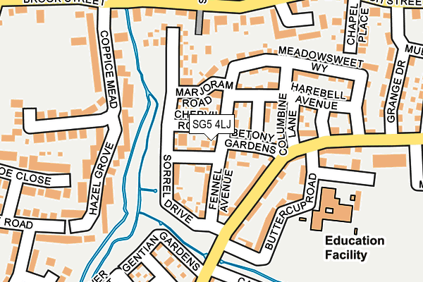 SG5 4LJ map - OS OpenMap – Local (Ordnance Survey)
