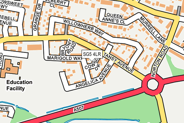 SG5 4LR map - OS OpenMap – Local (Ordnance Survey)