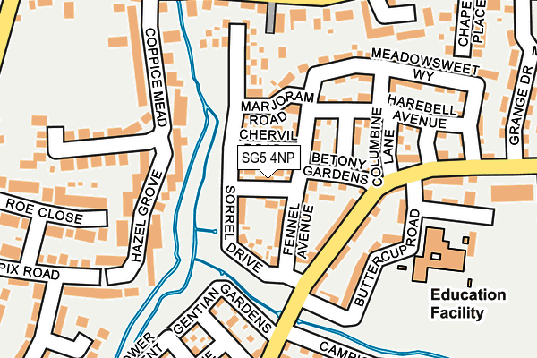 SG5 4NP map - OS OpenMap – Local (Ordnance Survey)