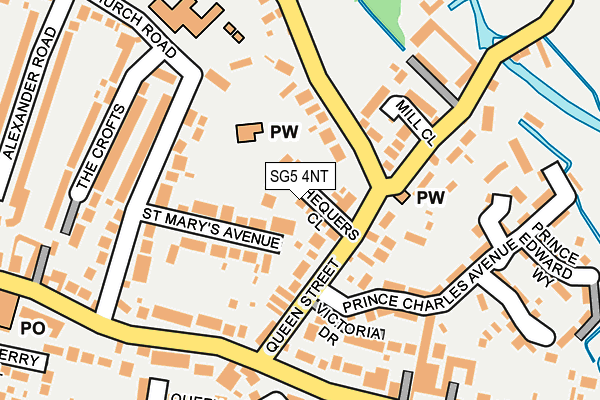 SG5 4NT map - OS OpenMap – Local (Ordnance Survey)