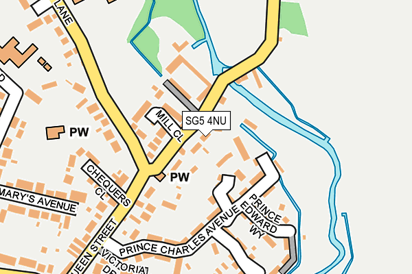 SG5 4NU map - OS OpenMap – Local (Ordnance Survey)