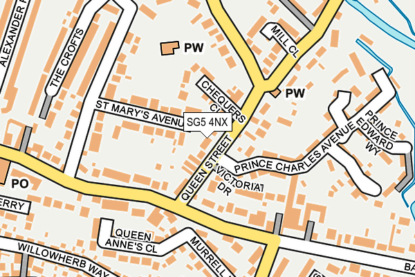 SG5 4NX map - OS OpenMap – Local (Ordnance Survey)