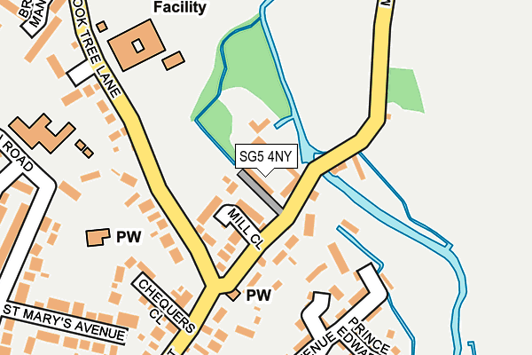SG5 4NY map - OS OpenMap – Local (Ordnance Survey)