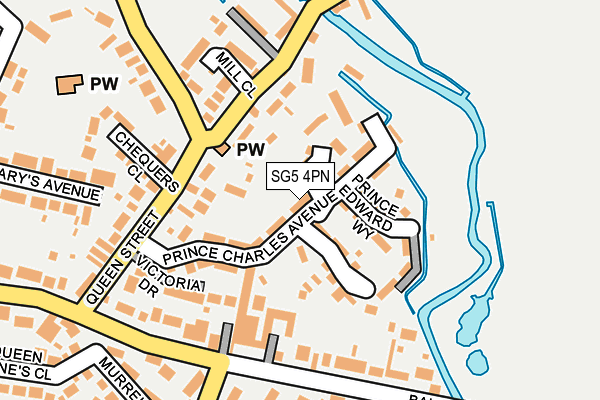 SG5 4PN map - OS OpenMap – Local (Ordnance Survey)