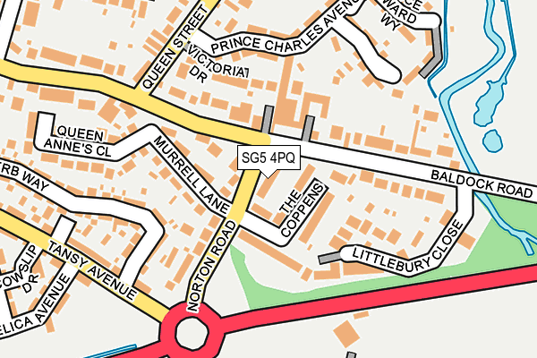 SG5 4PQ map - OS OpenMap – Local (Ordnance Survey)