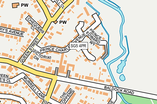 SG5 4PR map - OS OpenMap – Local (Ordnance Survey)