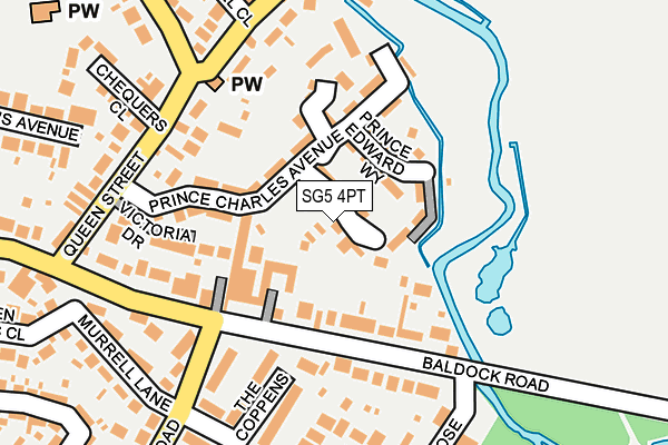 SG5 4PT map - OS OpenMap – Local (Ordnance Survey)