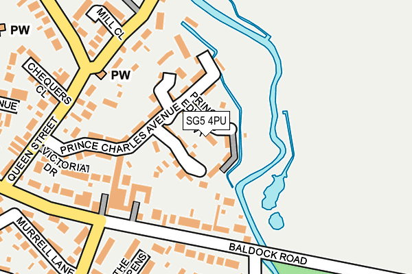 SG5 4PU map - OS OpenMap – Local (Ordnance Survey)