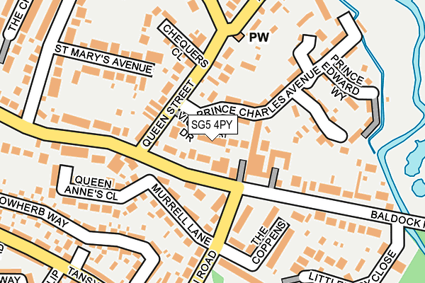 SG5 4PY map - OS OpenMap – Local (Ordnance Survey)