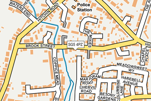 SG5 4PZ map - OS OpenMap – Local (Ordnance Survey)