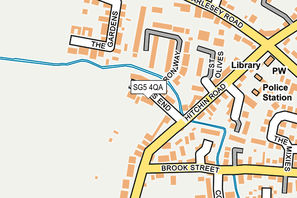 SG5 4QA map - OS OpenMap – Local (Ordnance Survey)
