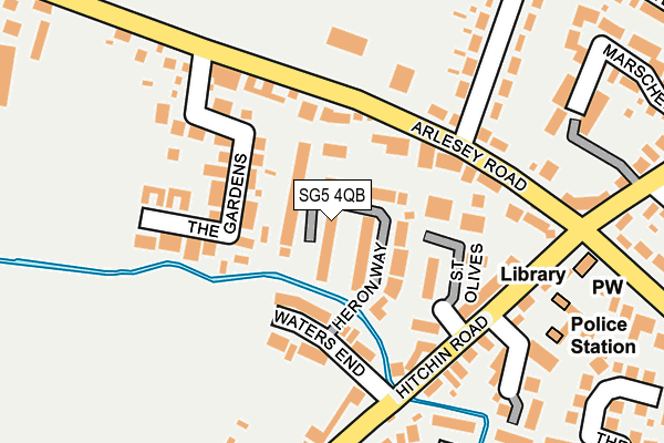 SG5 4QB map - OS OpenMap – Local (Ordnance Survey)