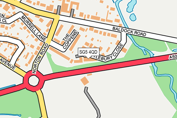 SG5 4QD map - OS OpenMap – Local (Ordnance Survey)