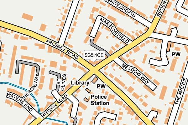 SG5 4QE map - OS OpenMap – Local (Ordnance Survey)