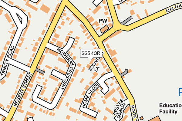 SG5 4QR map - OS OpenMap – Local (Ordnance Survey)