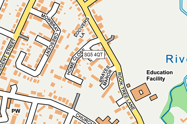 SG5 4QT map - OS OpenMap – Local (Ordnance Survey)