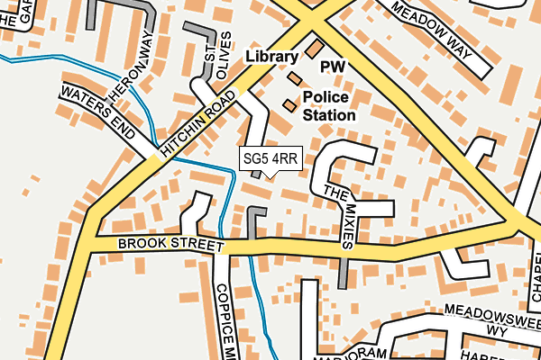 SG5 4RR map - OS OpenMap – Local (Ordnance Survey)