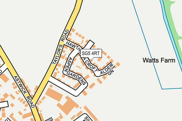 SG5 4RT map - OS OpenMap – Local (Ordnance Survey)