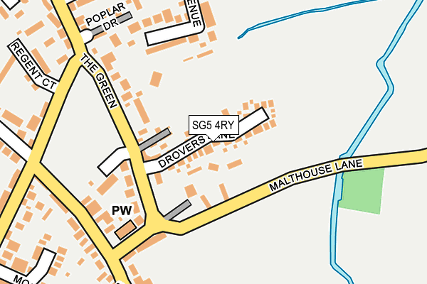 SG5 4RY map - OS OpenMap – Local (Ordnance Survey)