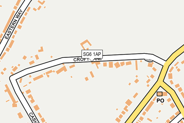 SG6 1AP map - OS OpenMap – Local (Ordnance Survey)
