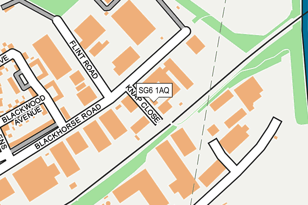 SG6 1AQ map - OS OpenMap – Local (Ordnance Survey)
