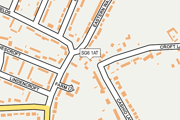 SG6 1AT map - OS OpenMap – Local (Ordnance Survey)