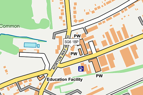 SG6 1BP map - OS OpenMap – Local (Ordnance Survey)