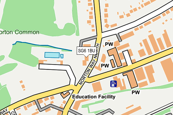 SG6 1BU map - OS OpenMap – Local (Ordnance Survey)