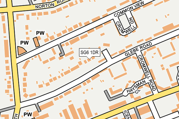 SG6 1DR map - OS OpenMap – Local (Ordnance Survey)