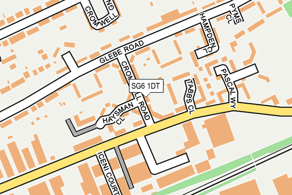 SG6 1DT map - OS OpenMap – Local (Ordnance Survey)