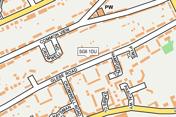 SG6 1DU map - OS OpenMap – Local (Ordnance Survey)