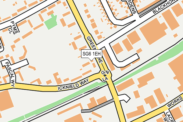 SG6 1EH map - OS OpenMap – Local (Ordnance Survey)