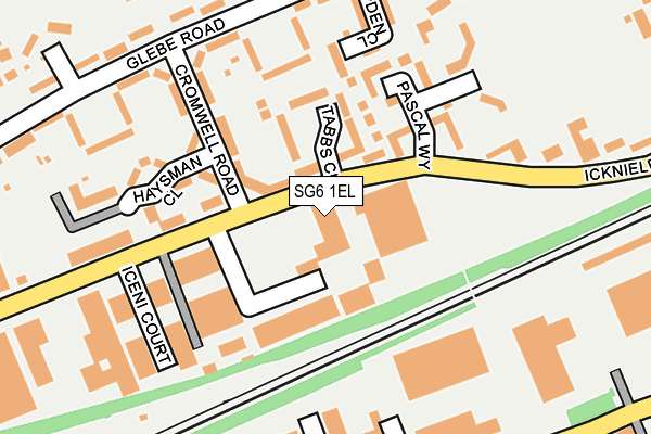 SG6 1EL map - OS OpenMap – Local (Ordnance Survey)